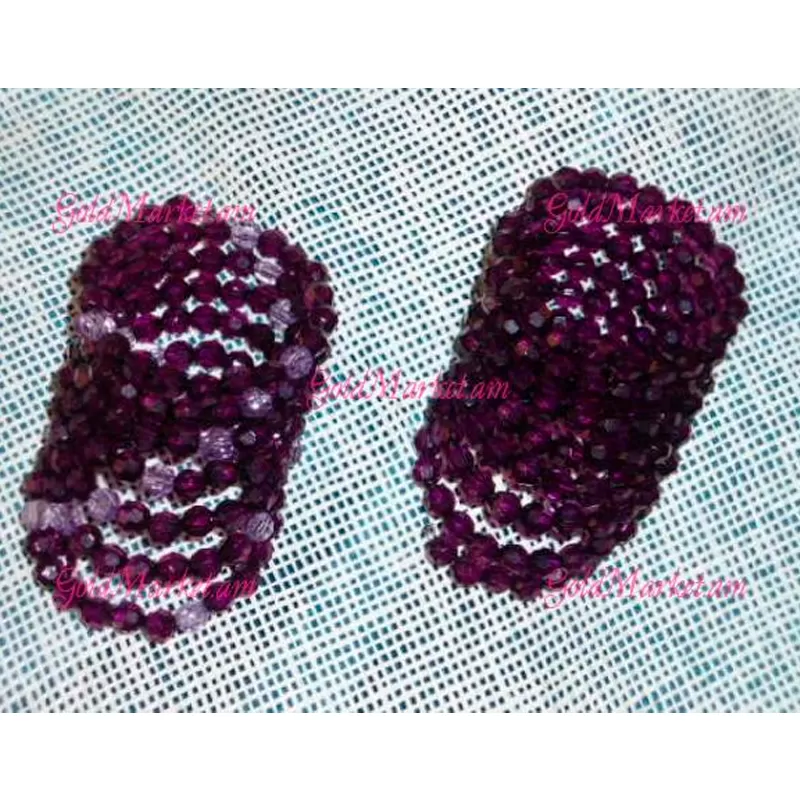 Bracelet with purple stones