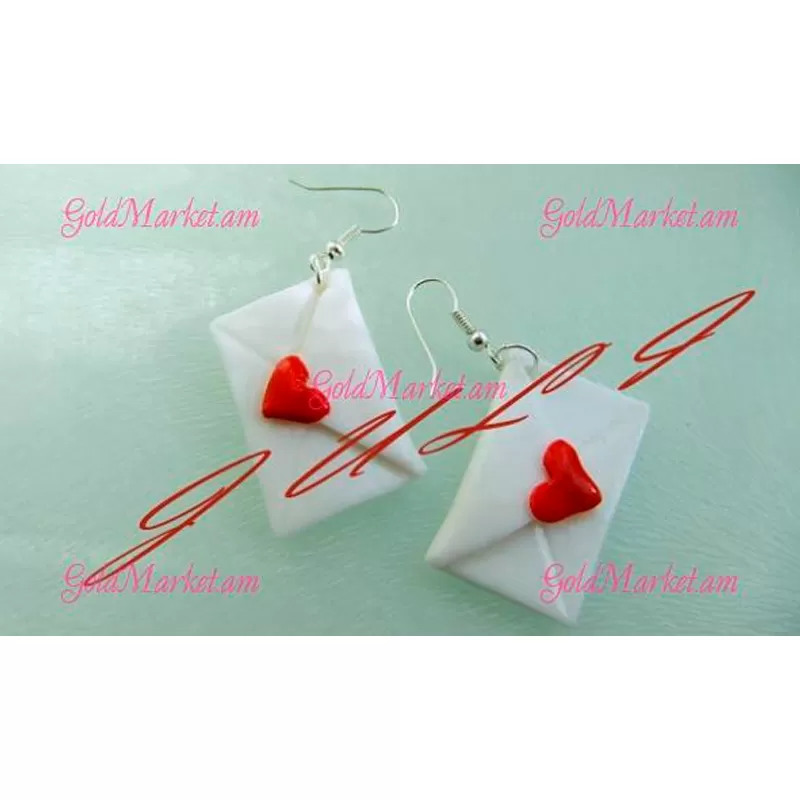 Letter-shaped earrings