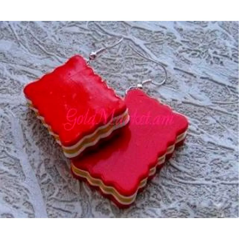 Red earrings