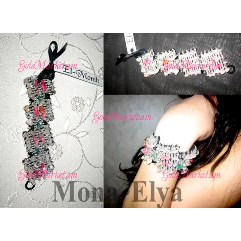 Թևնոց գունավոր քարերով